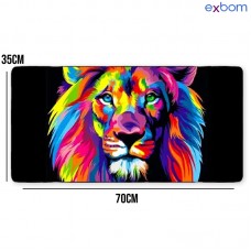 Mouse Pad Gamer 70x35cm MP-7035C40 Exbom - Rei Leão Broadway